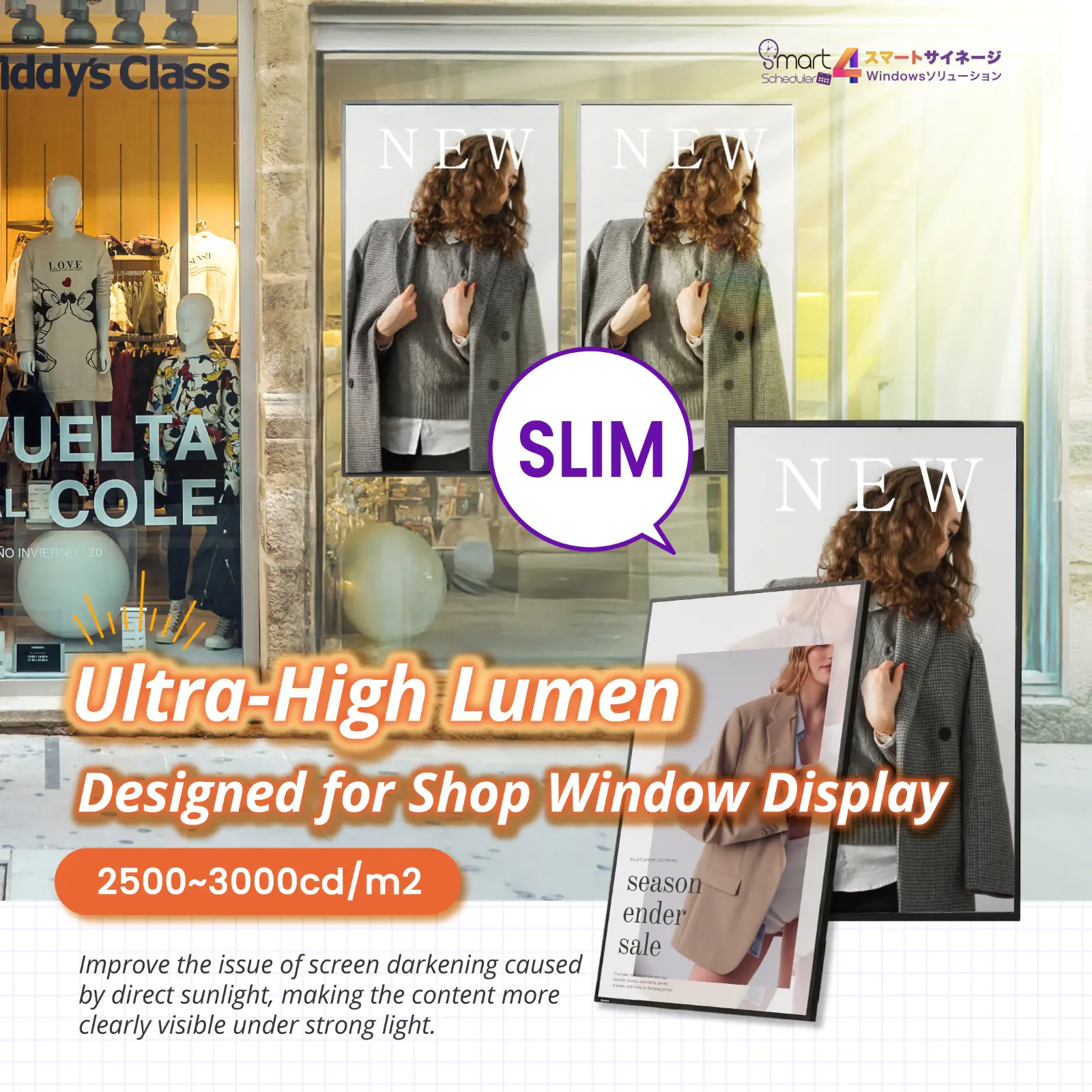 Ultra-High Lumen, Designed for Shop Window Display