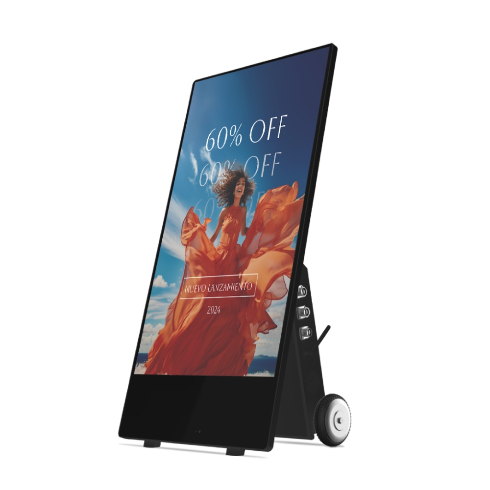 戶外防水充電式落地電子看板